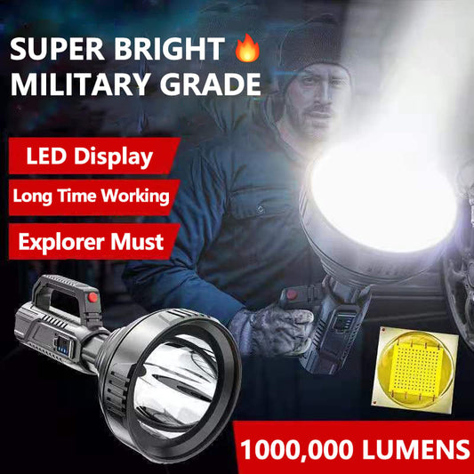💥2024 BIG SALE 40% OFF💥 New German 1000000 Lumens Waterproof Spot Lights Handheld Large Searchlight