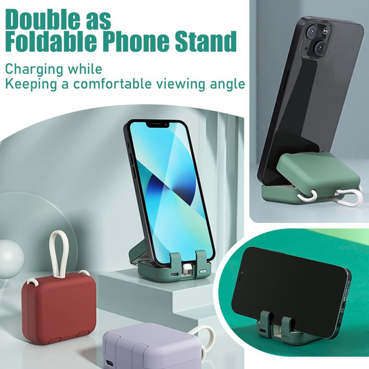 🎉Hot Sale 49% OFF🎁-Portable Wireless Charging Treasure Mobile Phone Holder⚡-Buy 2 Free Shipping