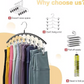 🔥Hot Sale🔥Legging Organizer for Closet, Metal Yoga Pants Hanger w/Rubber Coated