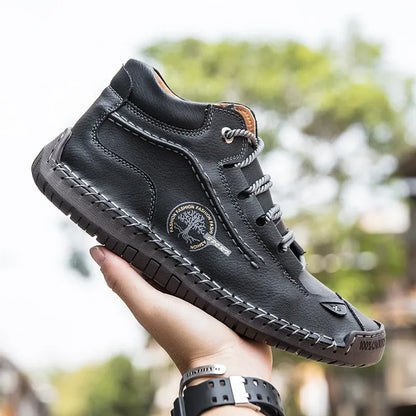 (⏰2025 HOT SALE - 50% OFF🛒)Men's Retro Hand-Stitched Pigskin Boots