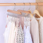 Wooden Belt Hanger for Closet with 8 Hooks