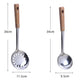 Four-Piece Kitchen Utensil Set, Stainless Steel Kitchen Tools with Wooden Handles