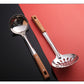 Four-Piece Kitchen Utensil Set, Stainless Steel Kitchen Tools with Wooden Handles