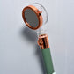 High pressure handheld shower head propeller rotates 360 degrees for easy installation