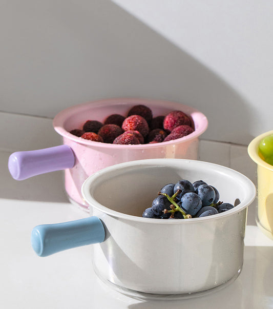 2-Piece Small Colander Set, Perfect for Washing Fruits and Vegetables, BPA-Free
