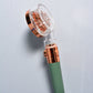 High pressure handheld shower head propeller rotates 360 degrees for easy installation