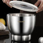 Mortar and Pestle Set 5 Inch Large Capacity Stainless Steel Heavy Polished, Enhanced Performance Spice Grinder with Lid
