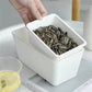Square Drainage Fruit Tray for Home Use Lazy Sunflower Seed Container Candy & Snack Storage Box