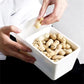 Square Drainage Fruit Tray for Home Use Lazy Sunflower Seed Container Candy & Snack Storage Box