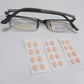 Soft EVA foam nose pads for glasses provide comfortable, pressure-free wear without smudging makeup. Anti-slip frames and eye patches prevent slipping.
