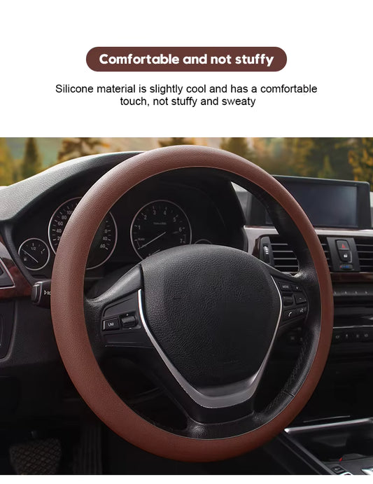 All-Season Silicone Car Steering Wheel Cover