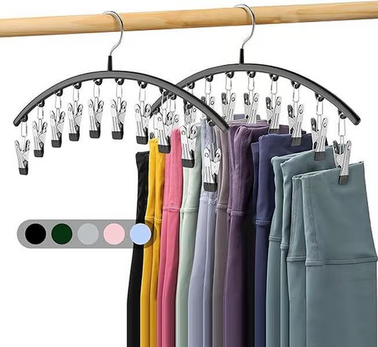 🔥Hot Sale🔥Legging Organizer for Closet, Metal Yoga Pants Hanger w/Rubber Coated