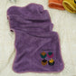 Coral velvet absorbent large towel for washing hair and drying hair