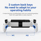 Universal Extendable Gamepad with 2 Programmable Back Buttons