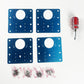 Universal Stainless Steel Cabinet Hinge Repair Plate Kit with Screws for Furniture Cupboard Door