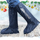 [Pratical Gift] All-Round Long Waterproof Rain Boot Shoe Cover with Reflector