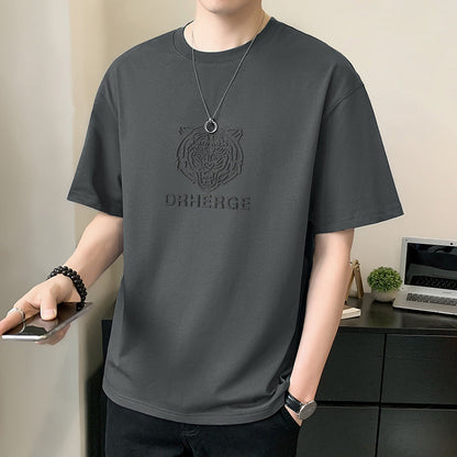 Men's Summer Relaxed Fit Crew Neck T-Shirt