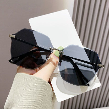 Fashionable UV Protection Rimless Polarized Sunglasses