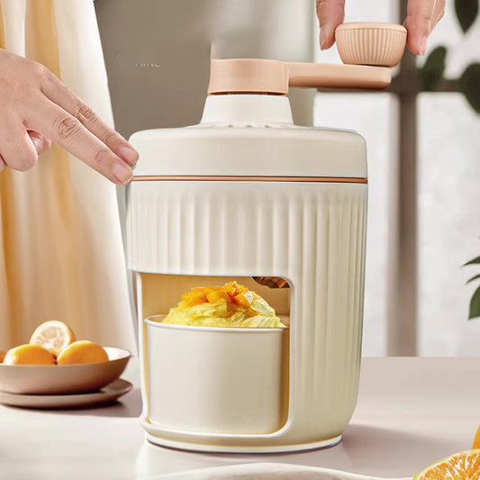 Manual Portable Shaved Ice Maker for Home with Cube Tray