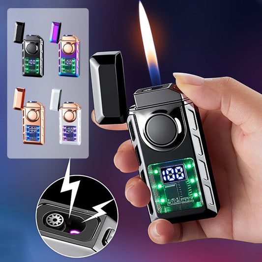 🔥Hot Sale 50% Off💥Multi-Functional Dual Flame Lighter with Colored Lights