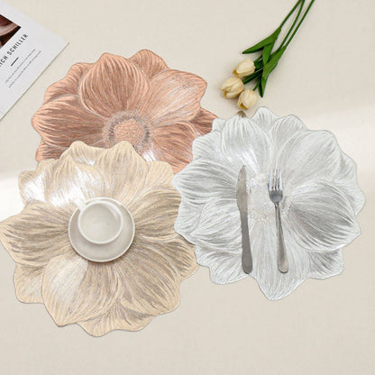 Lotus-Shaped Heat-Resistant and Washable Placemat