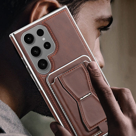 Faux Leather Magnetic Phone Case for Samsung Galaxy