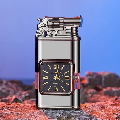 🔥Big Sale 50% OFF🔥Windproof Lighter Vintage Watch Bezel Jet Flame Torch