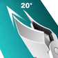 Anti-Splash Slant Edge Nail Clipper 3-Piece Set