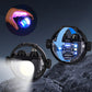 Creative Gyro Windproof Dual Arc Electric Lighter with Light