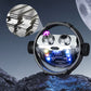 Creative Gyro Windproof Dual Arc Electric Lighter with Light