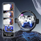 Creative Gyro Windproof Dual Arc Electric Lighter with Light