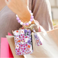 Card Holder Wallet with Keychain Zipper