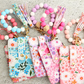Card Holder Wallet with Keychain Zipper