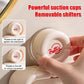 Wall-Mounted Soap Dish with Suction Cup & Flip-Top Lid
