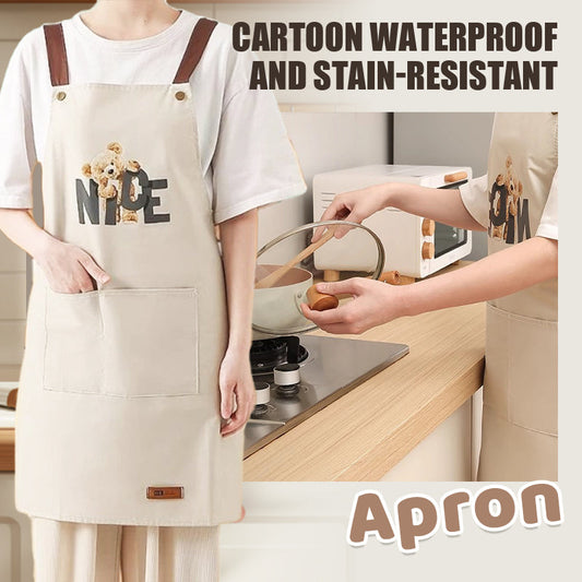 Cartoon Waterproof and Stain-Resistant Apron