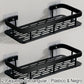 Angle shower shelf without perforation with hooks