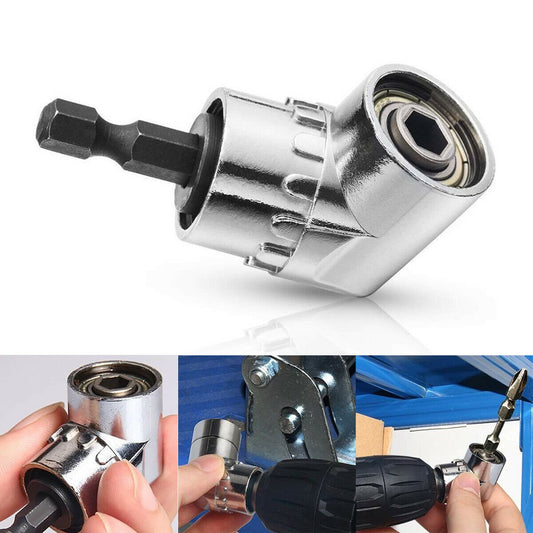 🔩105°Right Angle Head Drill Driver Extension Bit Power Screwdriver Socket Adapter