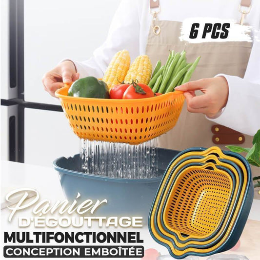 6 Pcs* Multifunktionaler Abtropfkorb