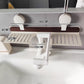 Walnut Suction Cup Bathroom Shelf
