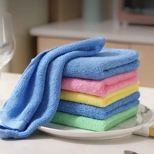 Superior Kitchen 5A-Grade Oil-Absorbing Cloth: Thickened, Resistant to Wear, Multi-Purpose, Non-Greasy, Household Kitchen Dishcloth