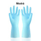 Highly flexible PVC gloves for cleaning in the kitchen and around the house