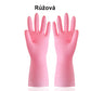 Highly flexible PVC gloves for cleaning in the kitchen and around the house