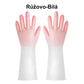 Highly flexible PVC gloves for cleaning in the kitchen and around the house