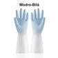 Highly flexible PVC gloves for cleaning in the kitchen and around the house