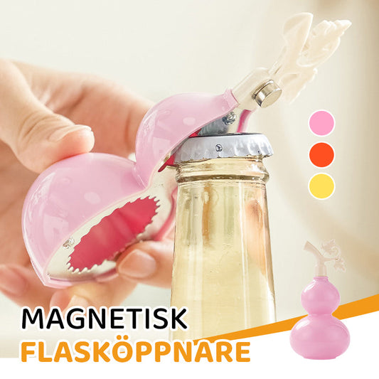 Multifunctional gourd-shaped magnetic bottle opener