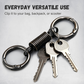 Durable Dual-Ring Flexible Metal Keychain