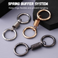 Durable Dual-Ring Flexible Metal Keychain