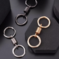 Durable Dual-Ring Flexible Metal Keychain