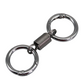 Durable Dual-Ring Flexible Metal Keychain