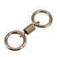 Durable Dual-Ring Flexible Metal Keychain